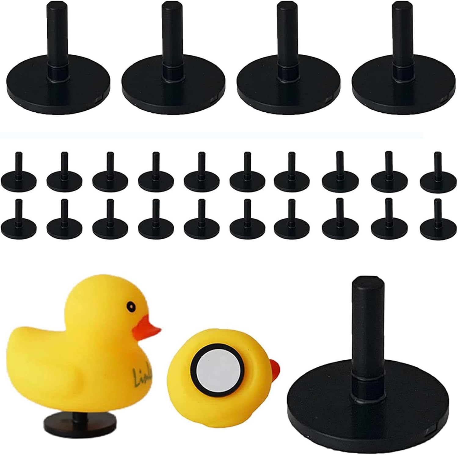 10 tapones de pato, soporte de pato de goma, soporte de pato de goma para Jeep Dash y pantalla fija, regalo para los amantes de Jeep, incluye