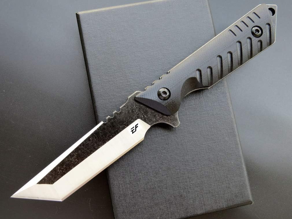 Eafengrow EF105 KNFE Hoja fija 440C Hoja de acero inoxidable G10 Mango Heavy Duty Cuchillos fijos EDC Cuchillo táctico para senderismo al aire libre