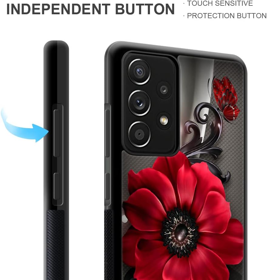 Funda compatible con Samsung Galaxy A53 5G, diseño de patrón de policarbonato duro, funda protectora de TPU suave antideslizante para Samsung Galaxy