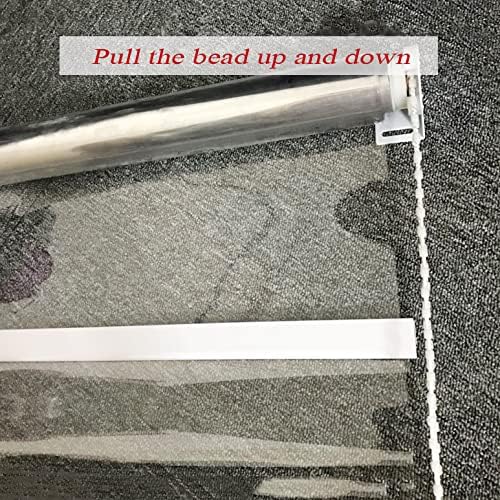 SHUGUANGGUDE Persianas enrollables transparentes impermeables, para exteriores, cortinas enrollables de vinilo transparente HD, persianas para