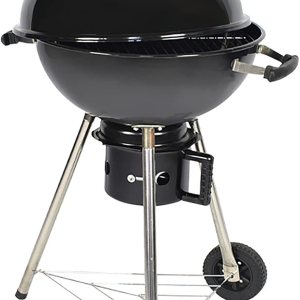 Parrilla de carbón portátil, parrilla de carbón con ruedas para cocinar al aire libre, barbacoa, campamento, redonda resistente con ruedas gruesas Parrilla de carbón portátil, parrilla de carbón con ruedas para cocinar al aire libre, barbacoa, campamento, redonda resistente con ruedas gruesas