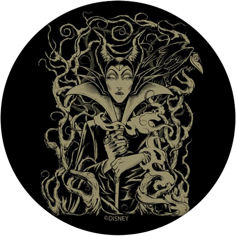 Disney Villains Maleficent – Soporte y agarre para teléfonos y tabletas (madera)