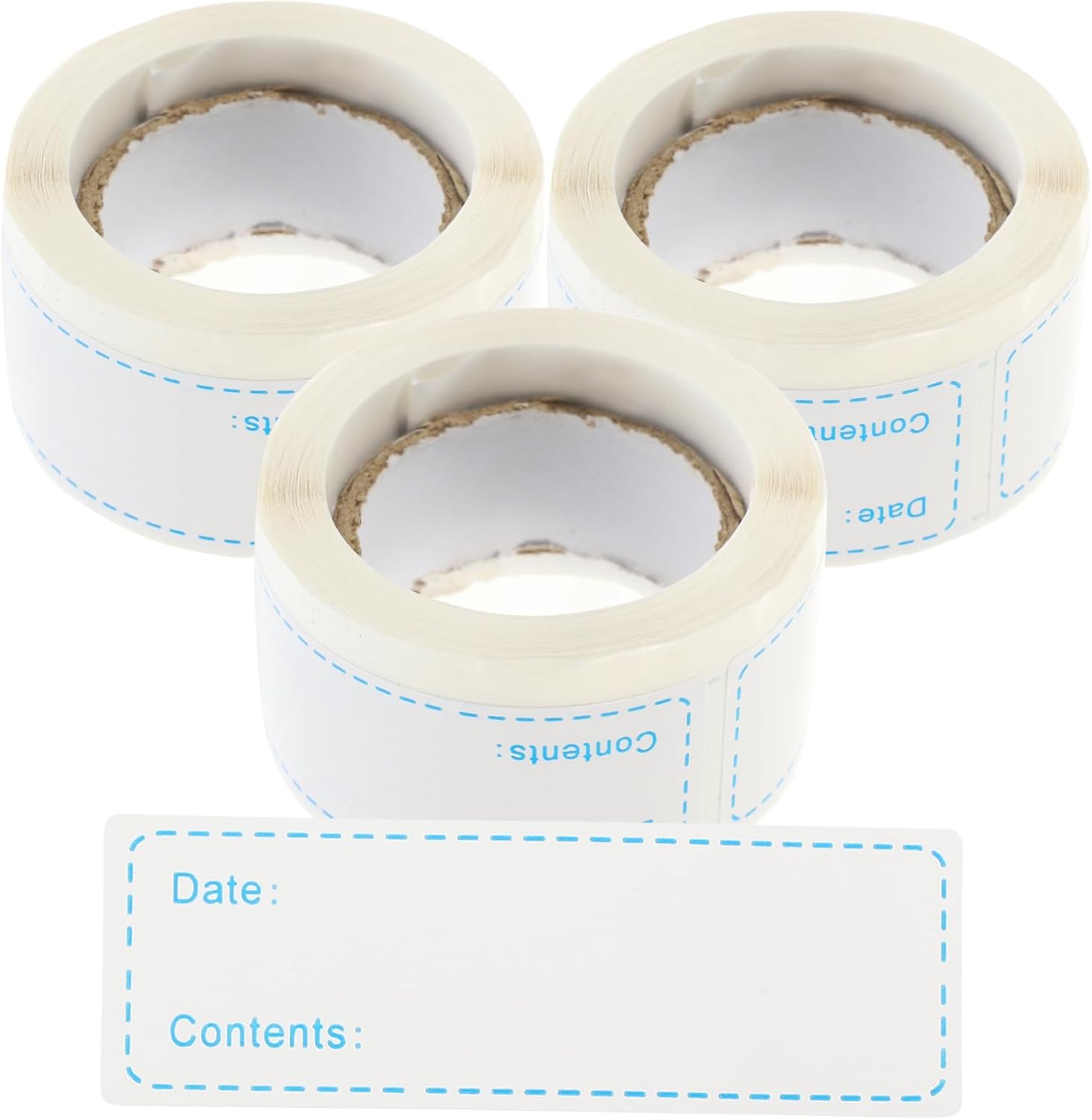 ABOOFAN 15 Rolls Self-Adhesive Label Kitchen Food Labels Food Preparation Days Labels Freezer Food Storage Label Removable Food Labels Food Tags