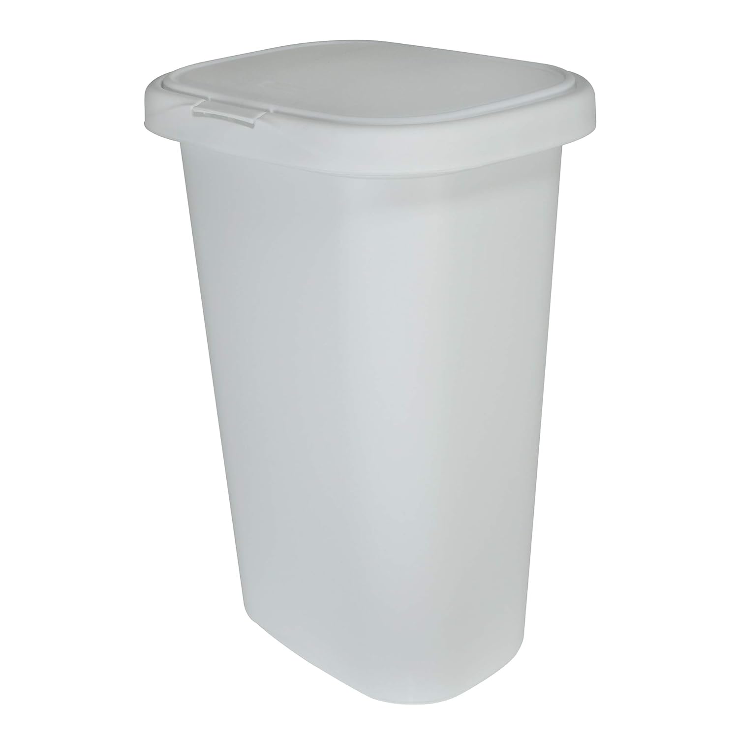 Rubbermaid Basurero rectangular de 13 galones para cocina, hogar u oficina, papelera para bolsas de basura altas, color blanco (paquete de 3)
