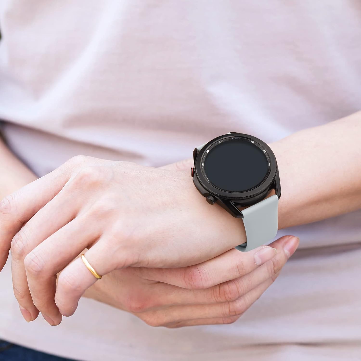 Wanme Compatible con Garmin Vivoactive 4 Bands, Garmin Venu 2 Band para mujeres y hombres, correa de repuesto de silicona suave de 0.866 pulgadas