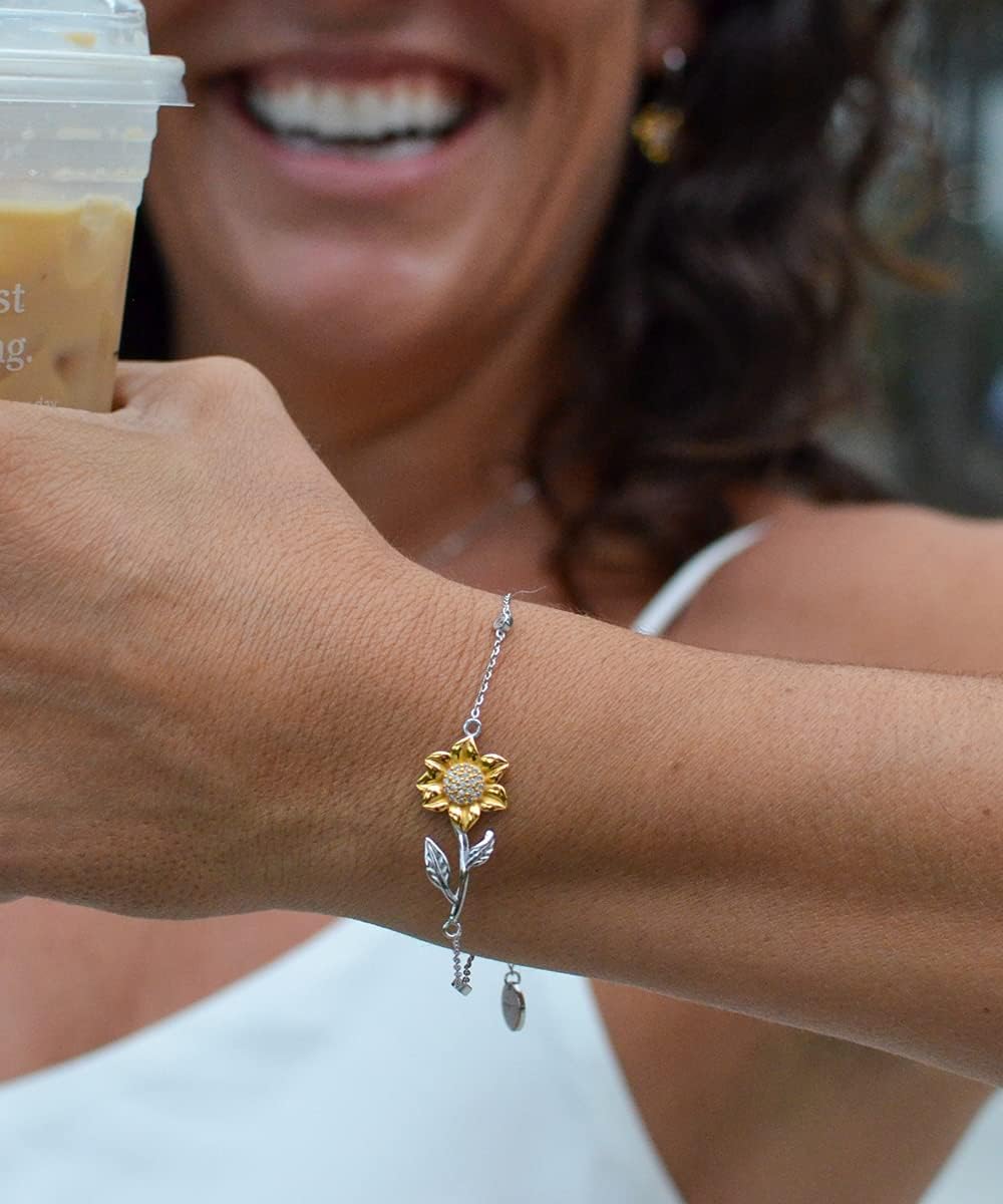 Epic Wife, If Dreams Really do Come True, Then I Will Have Found a Way to Love!, Beautiful Holiday Sunflower Bracelet for Wife
