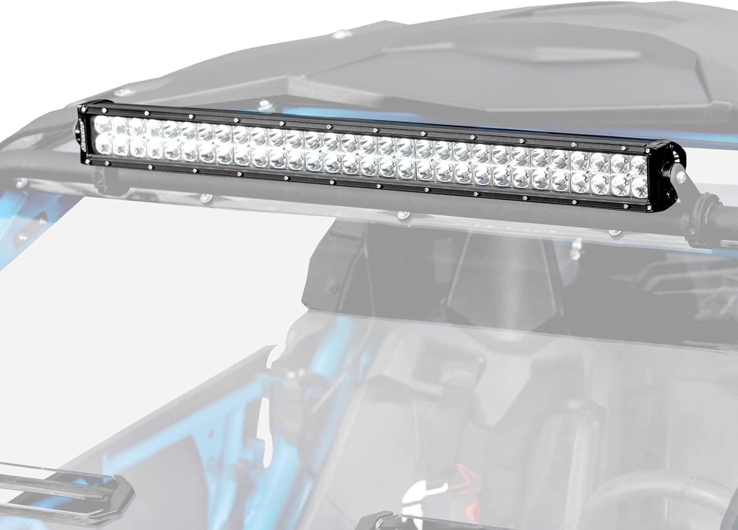 SuperATV – Barra de luz combinada LED recta de 30 pulgadas, incluye interruptor basculante y arnés de cableado, kit de soporte de perfil bajo