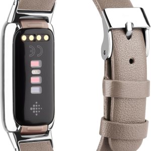 Vancle Correa de cuero compatible con Fitbit Luxe Band, correa de cuero delgada ajustable, correa de repuesto para reloj inteligente Fitbit Luxe Vancle Correa de cuero compatible con Fitbit Luxe Band, correa de cuero delgada ajustable, correa de repuesto para reloj inteligente Fitbit Luxe