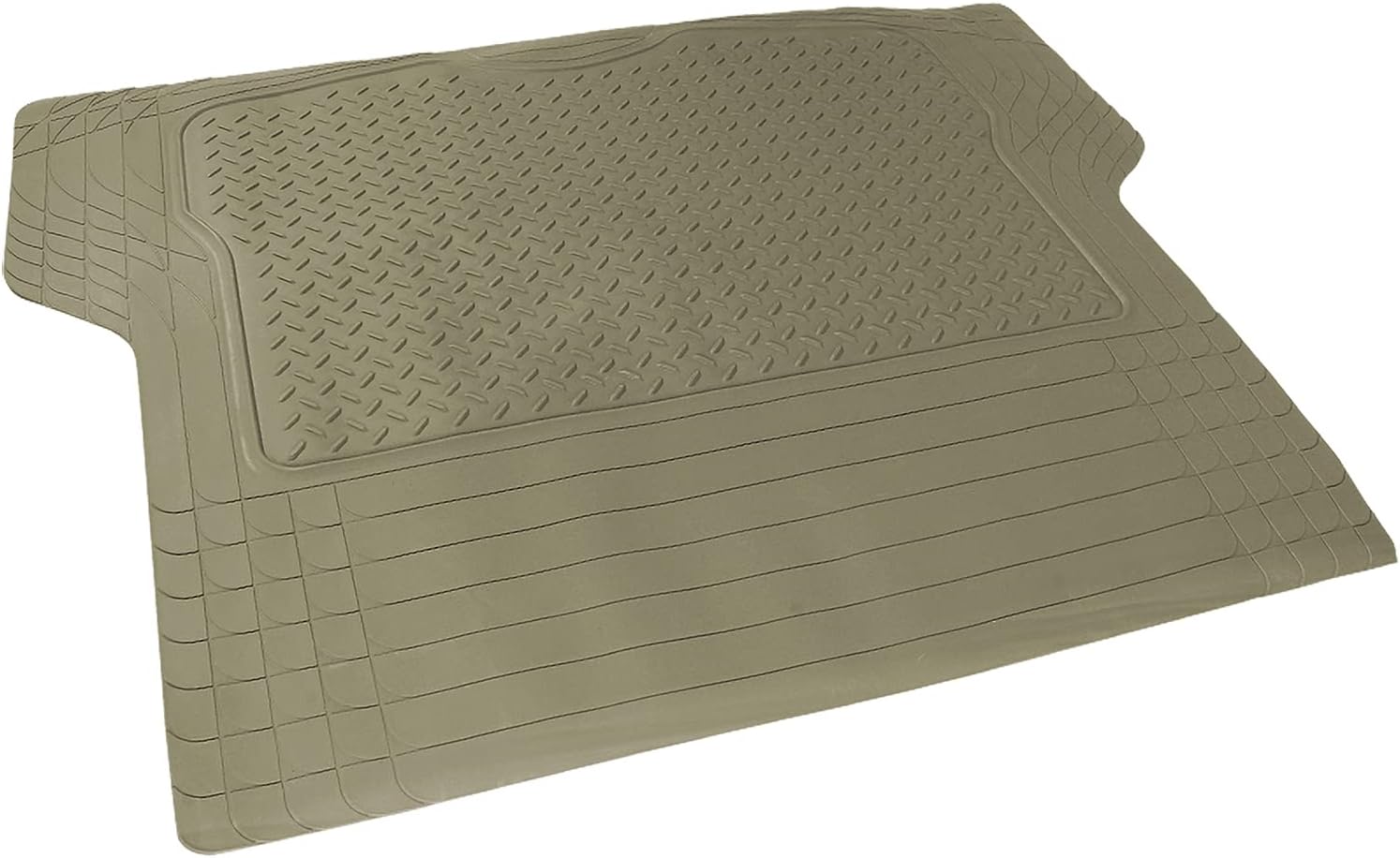 Spec-D Tuning Alfombrillas de goma 3D de ajuste universal, 4 piezas, color beige, resistentes para todo tipo de clima, delanteras, traseras +