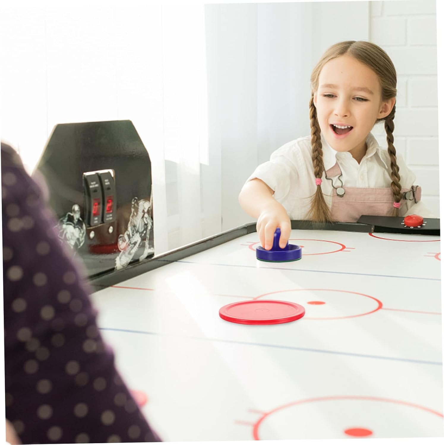1 Set Ice Hockey Pucks Pusher Air Hockey Slider Pusher Shipping Supplies Hockey Parts Table Hockey Pusher Rainbow Classroom Decor Hover Hockey