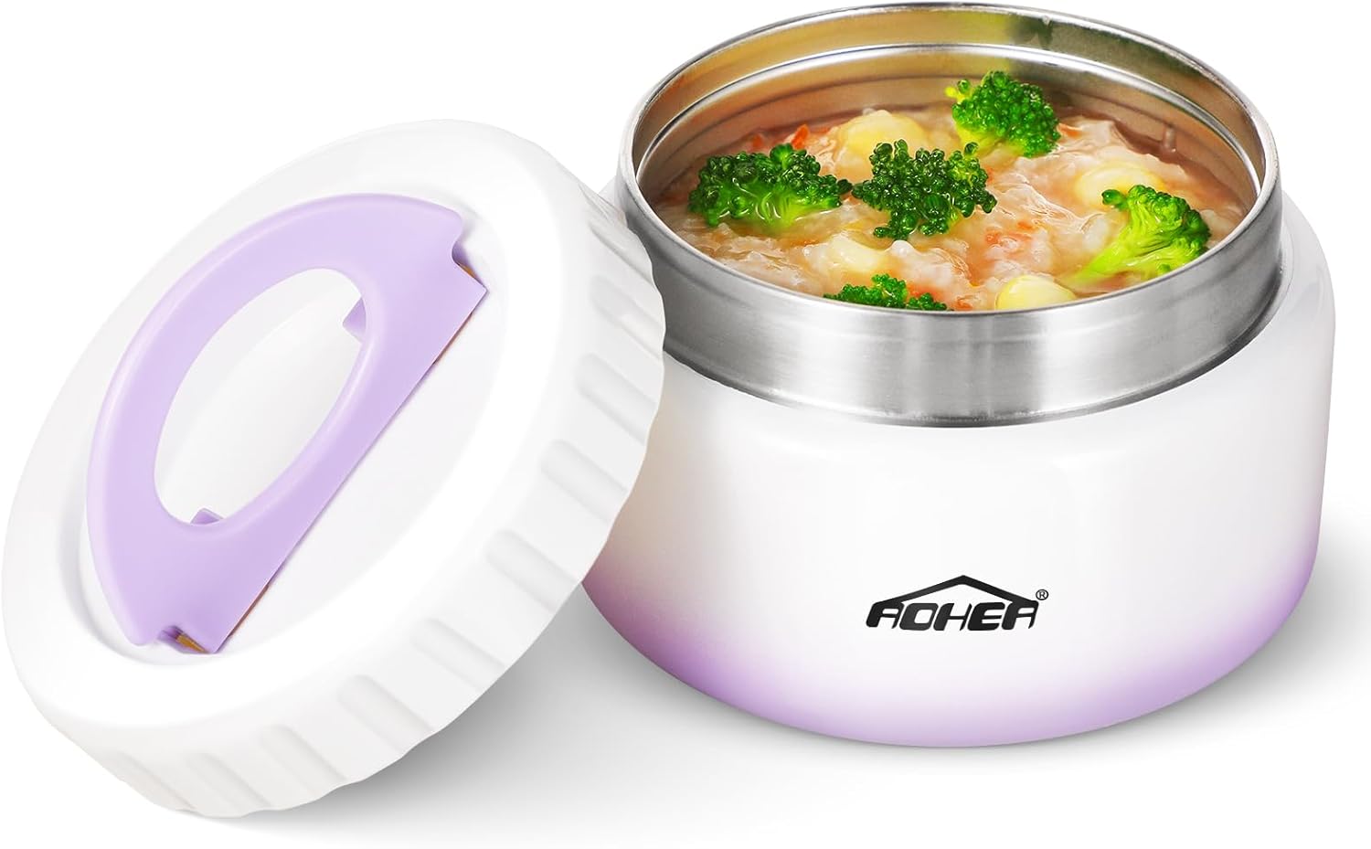 Termo de comida caliente para niños, tarro aislado de 8 onzas para alimentos que mantiene el almuerzo calientefrío durante horas, termo de sopa a