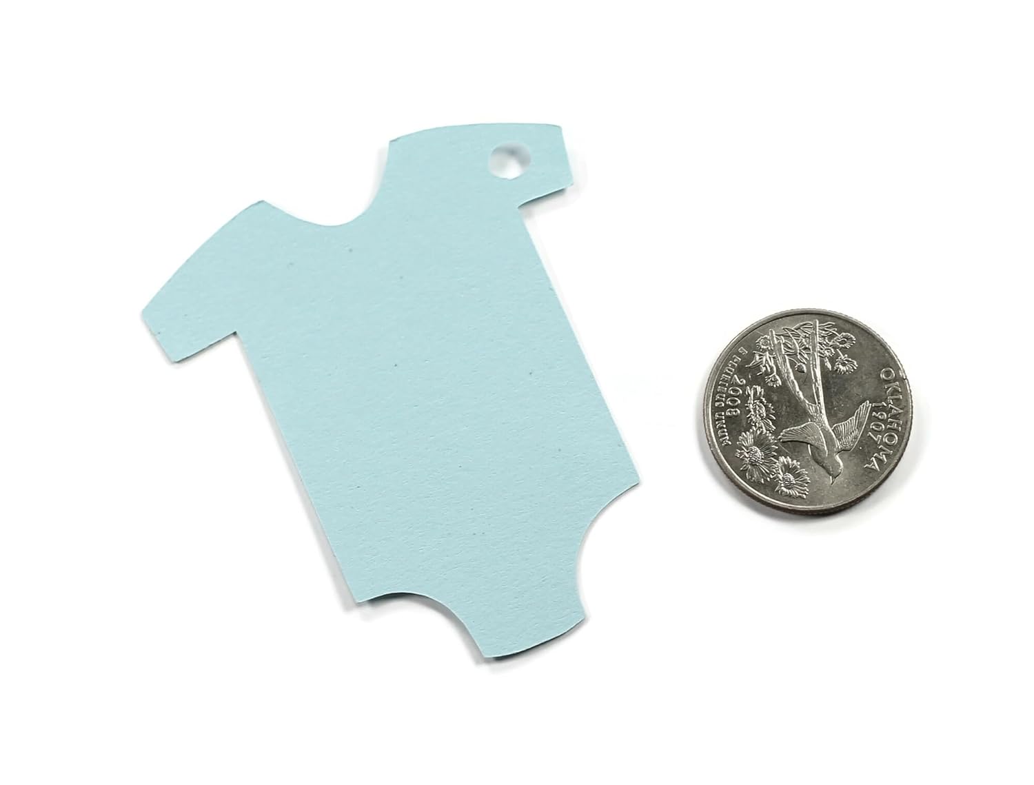 Ready to Pop Baby Shower Tags One Piece Shape (Set of 15) (Blue)