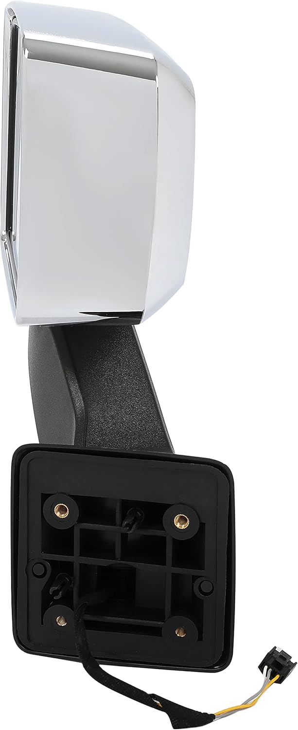 HECASA Espejo izquierdo compatible con Hummer H3  H3T 2006-2010, espejo de remolque de repuesto para espejo lateral eléctrico 20836085 plateado +
