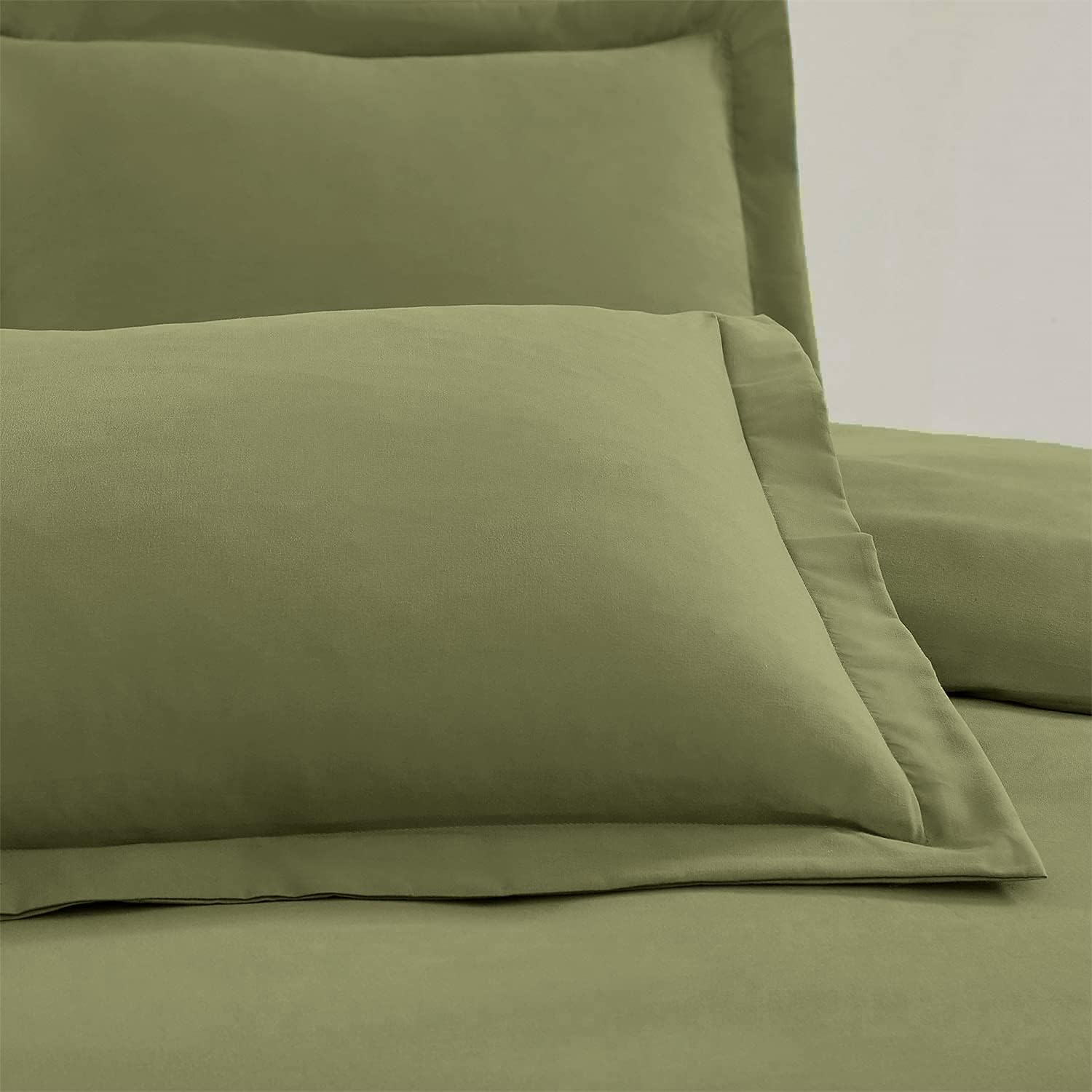 Mellanni Juego de funda de edredón tamaño matrimonial, juego de ropa de cama de 5 piezas de la colección icónica, lujo de hotel, extra suave y