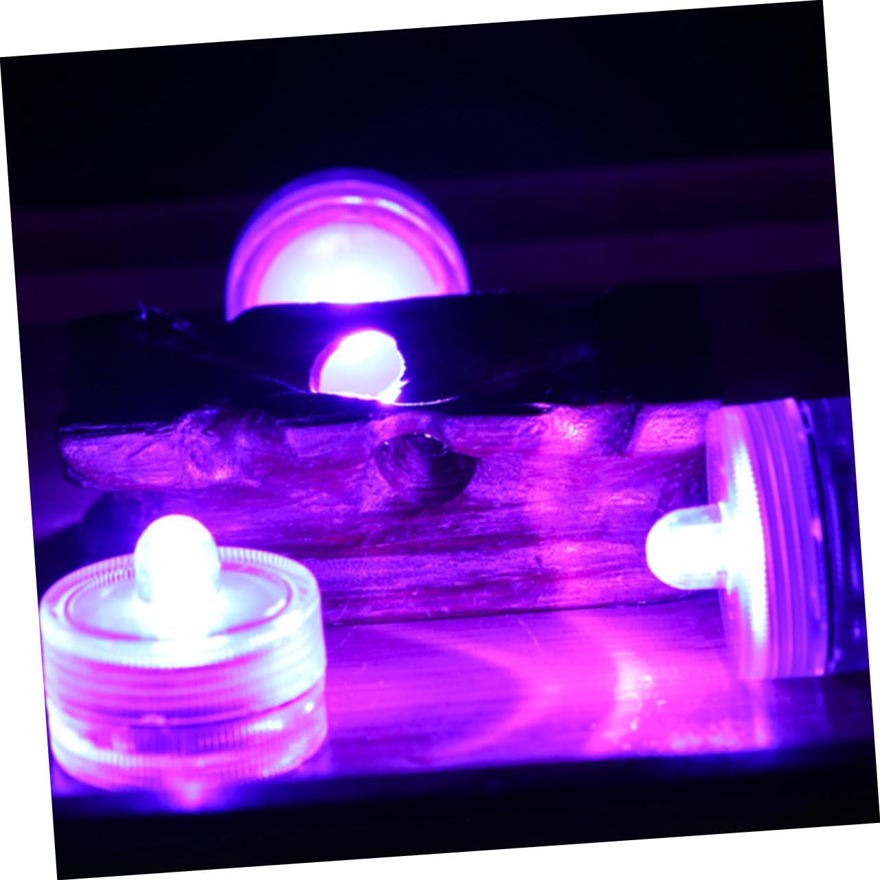 DOITOOL 24 piezas de luz de vela impermeable multicolor cambiante luz de té velas decorativas linternas de té sumergibles luces de té intermitentes