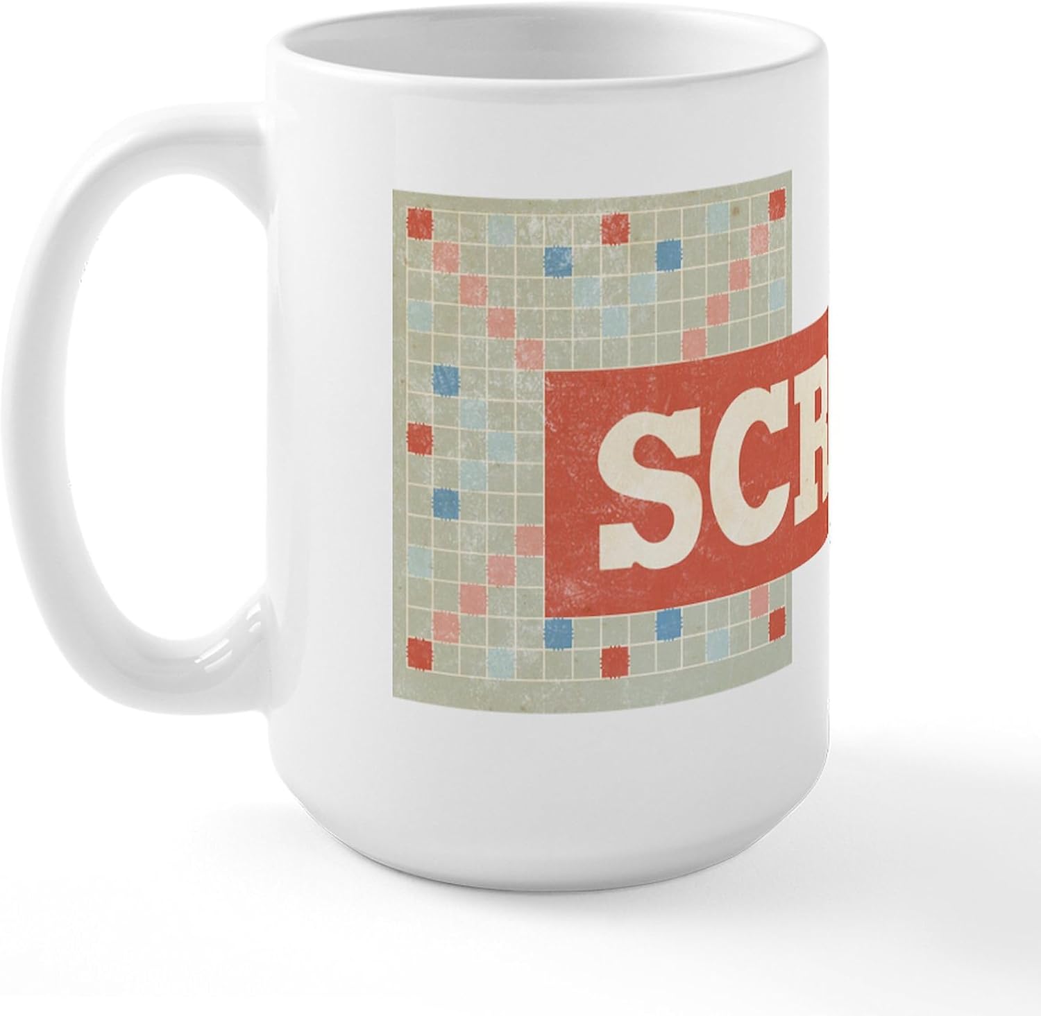 CafePressScrabbletaza de café, tamaño grande, 15onzas Taza de café de color blanco, L, Blanco
