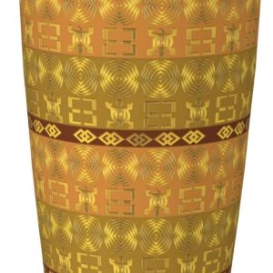 DKJlitter Taza de automóvil de 20 onzas, patrón étnico africano con símbolos Adinkra con aislamiento al vacío, taza de acero inoxidable con DKJlitter Taza de automóvil de 20 onzas, patrón étnico africano con símbolos Adinkra con aislamiento al vacío, taza de acero inoxidable con