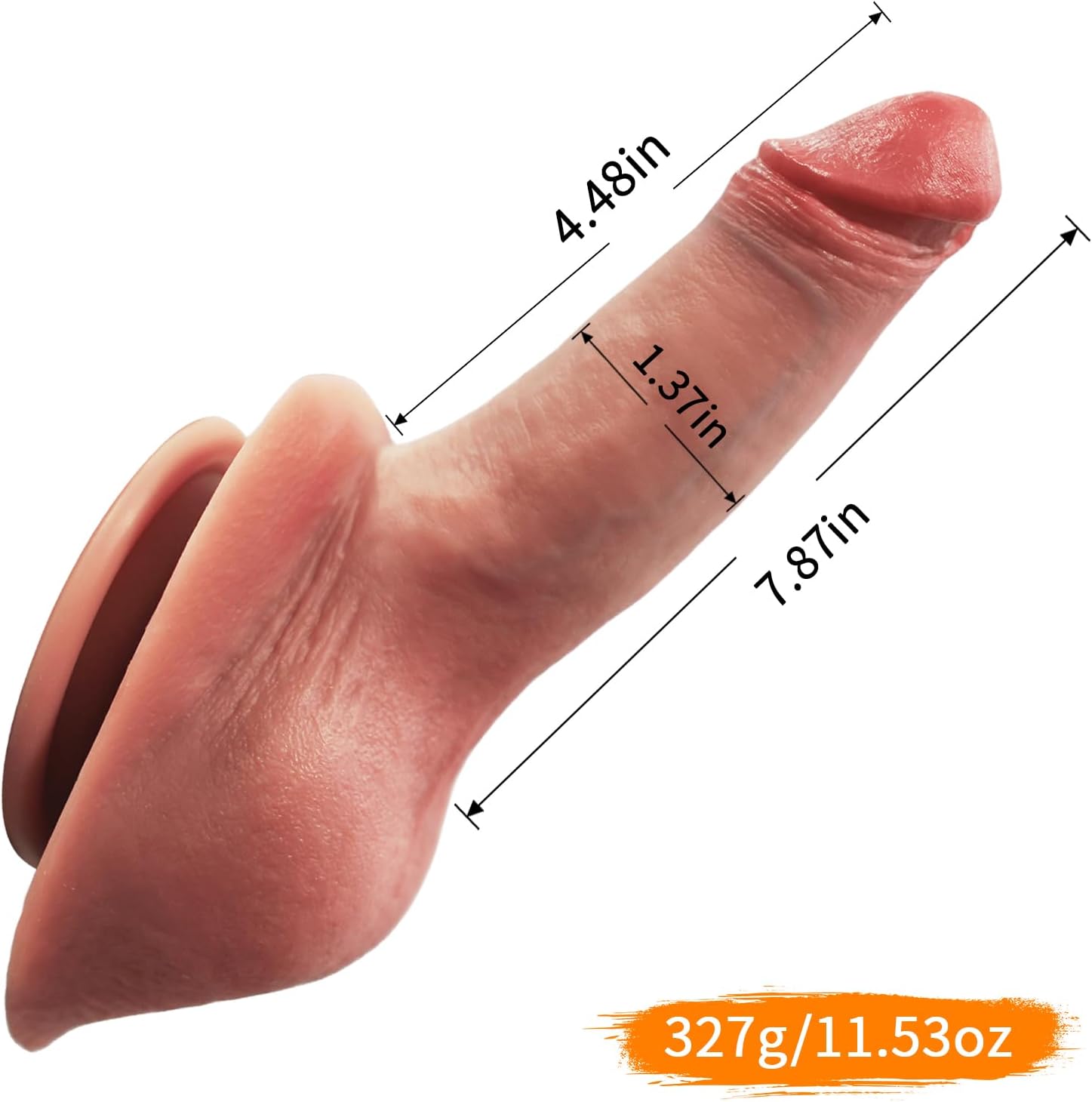 Reproduction – Consolador anal enorme realista que se siente como piel, consolador anal grande y curvado con ventosa fuerte para jugar con manos
