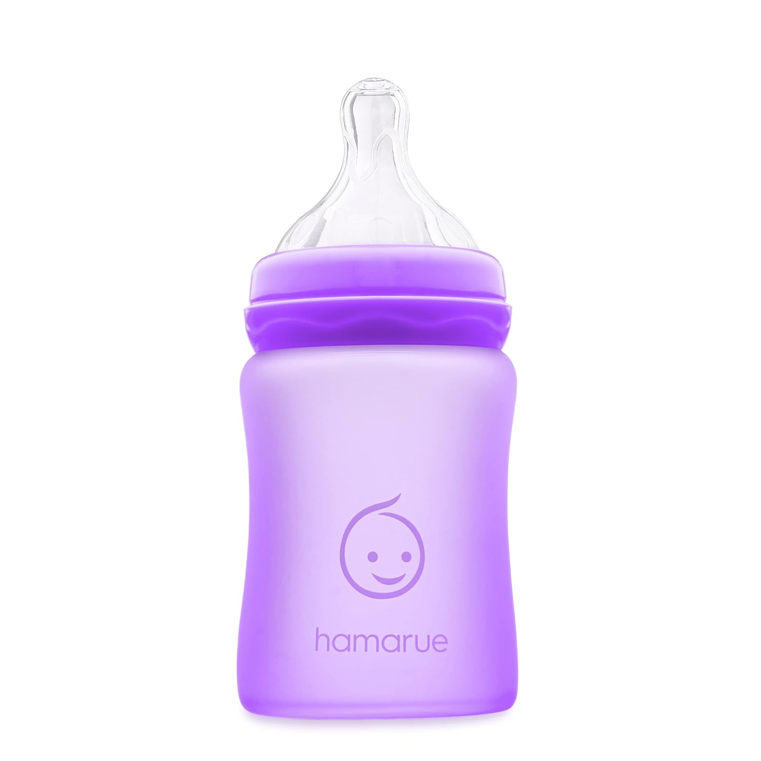 Hamarue Vasos de vidrio 3 en 1 para niños pequeños  Biberones de vidrio recubierto de silicona  Taza de transición no tóxica para bebé con asas