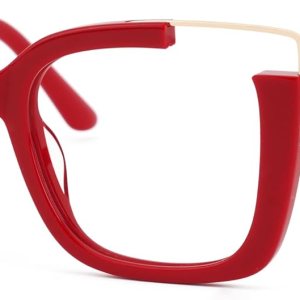 VOOGLAM Anteojos rectangulares de gran tamaño para mujer Angelia VOOGLAM Anteojos rectangulares de gran tamaño para mujer Angelia