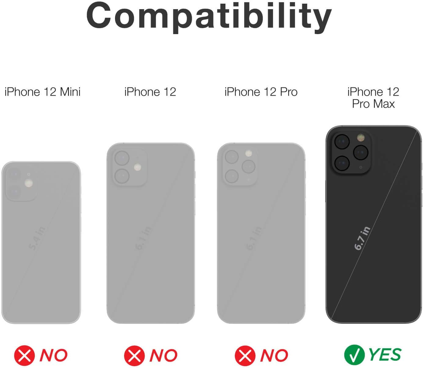 Raptic Shield – Funda compatible con iPhone 12 Pro Max, protección contra golpes, marco de aluminio duradero, probada para caídas de 10 pies de