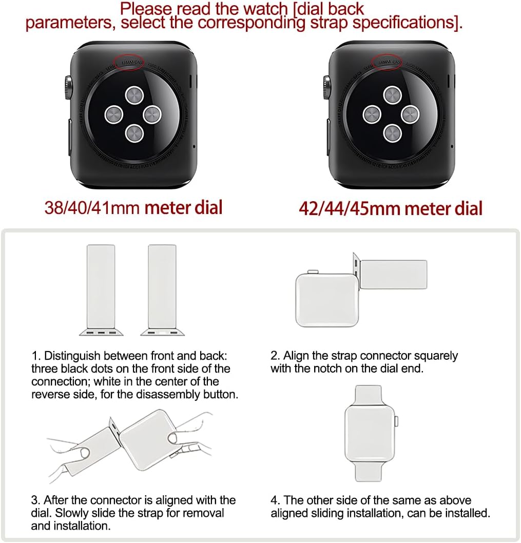 Starkitchen Correa de silicona deportiva para Apple Watch, compatible con iWatch Series Full de 1.496 pulgadas, 1.575 pulgadas, 1.614 pulgadas,