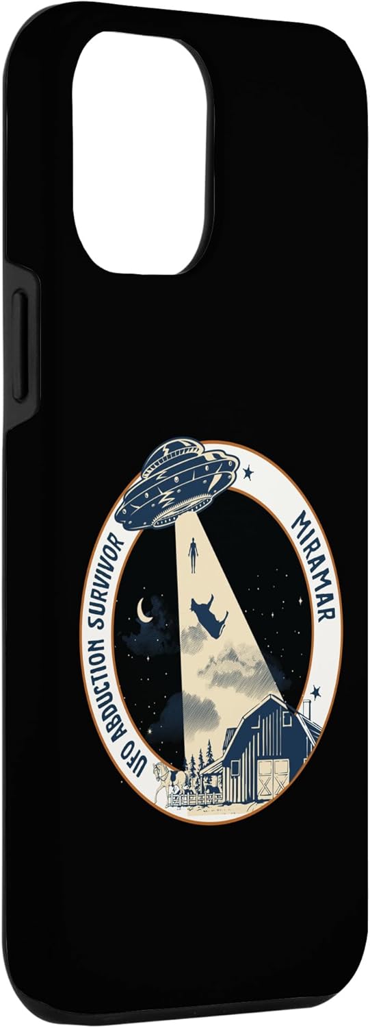 iPhone 14 Pro Max MIRAMAR UFO Alien Abduction Survivor Cow Tractor Beam Case