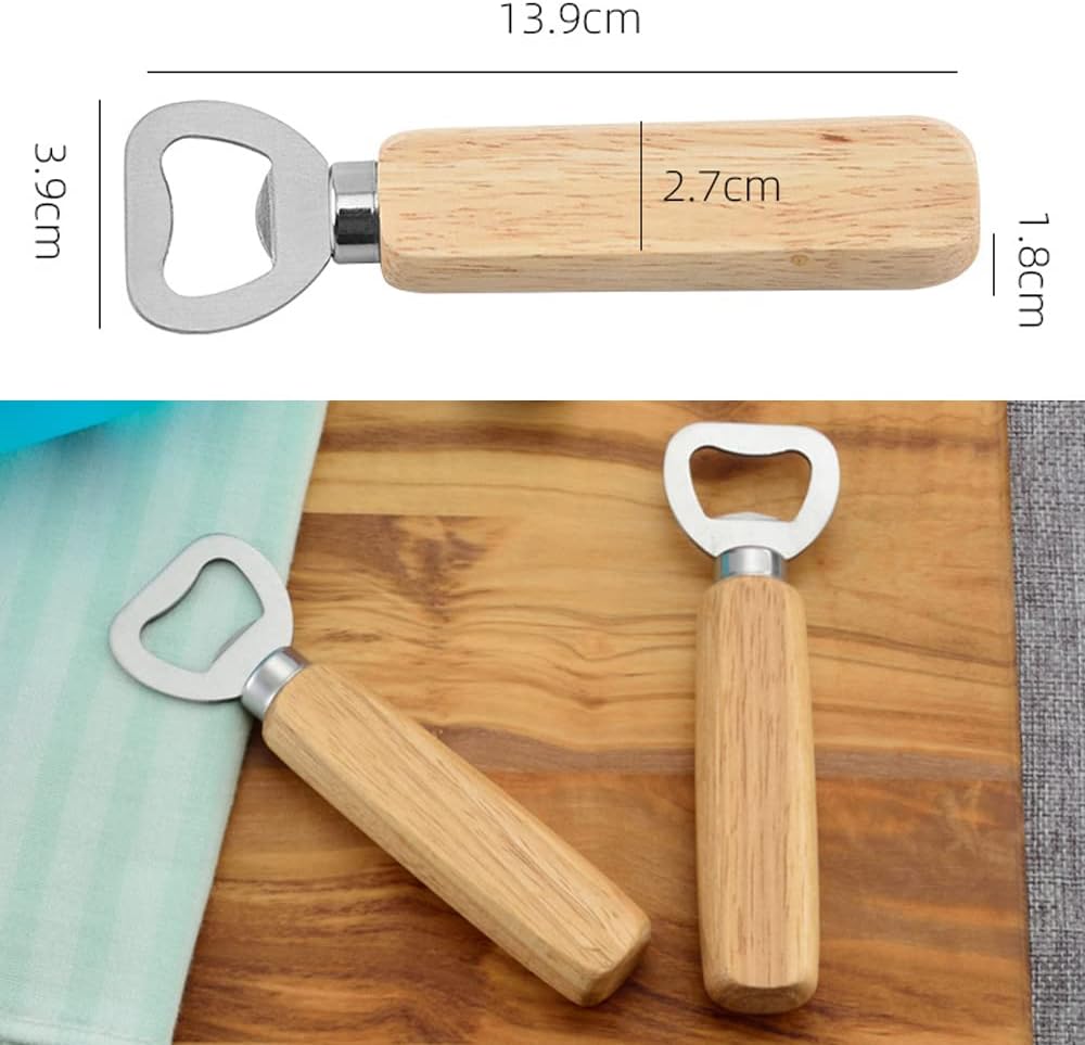 Abridor de botellas de cerveza personalizado, sacacorchos, regalos de fiesta de boda, regalo para invitados, abrebotellas de madera personalizada a