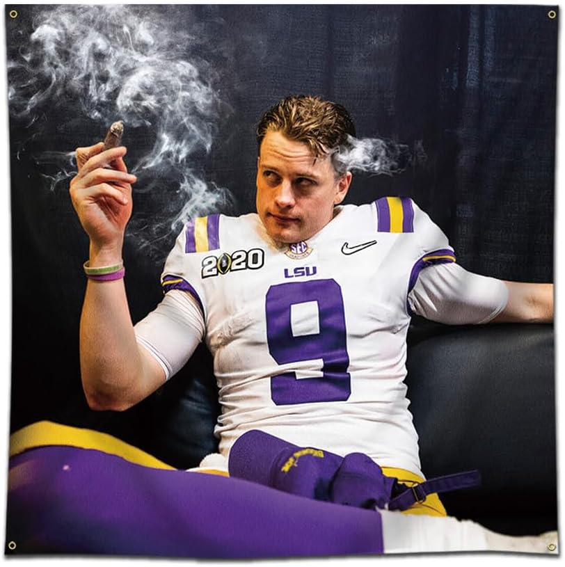 Arbinger Joe The Man, The Myth The Legend Behind Burrow Cigar Celebrations – Tapiz de pared para colgar (3 x 3 pies, poliéster 150D, colores vivos)