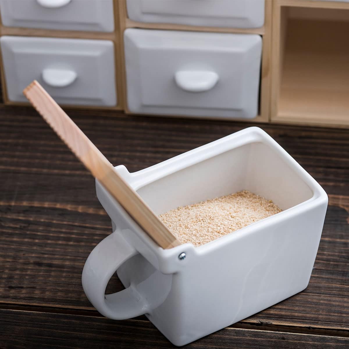 ZERO JAPAN BEE HOUSE SALTBOX 16 oz (blanco)