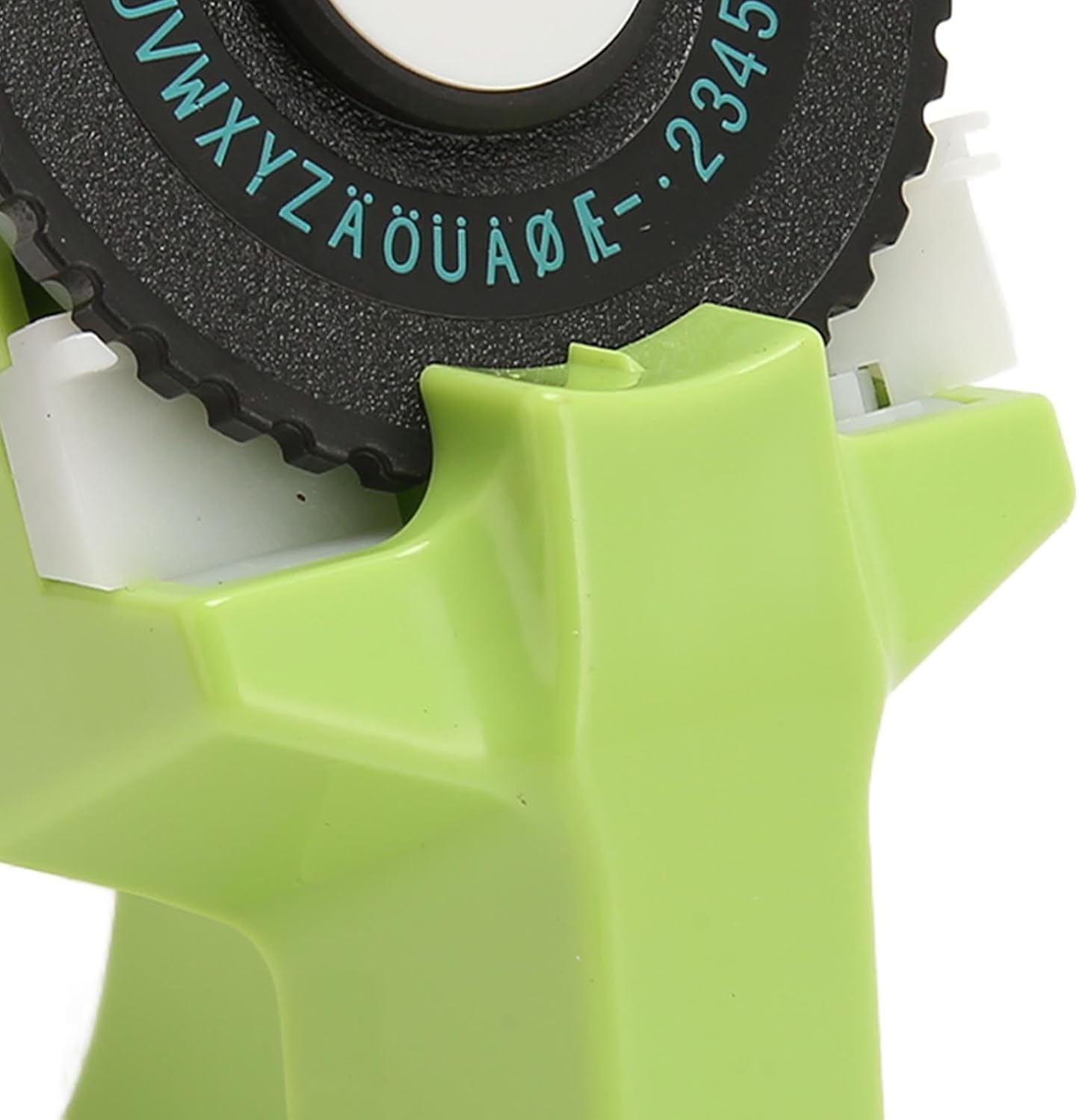 Pssopp Máquina de etiquetas en relieve, 3D fácil de usar para hacer etiquetas en relieve con cintas para oficina, hogar y bricolaje (verde)