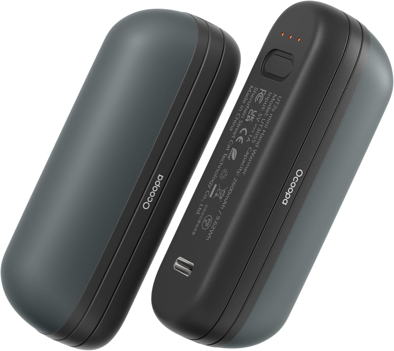 OCOOPA Calentadores de manos magnéticos recargables 2 en 1, mini calentadores de manos eléctricos UT2s, USB C dividido, reutilizables con 3 niveles