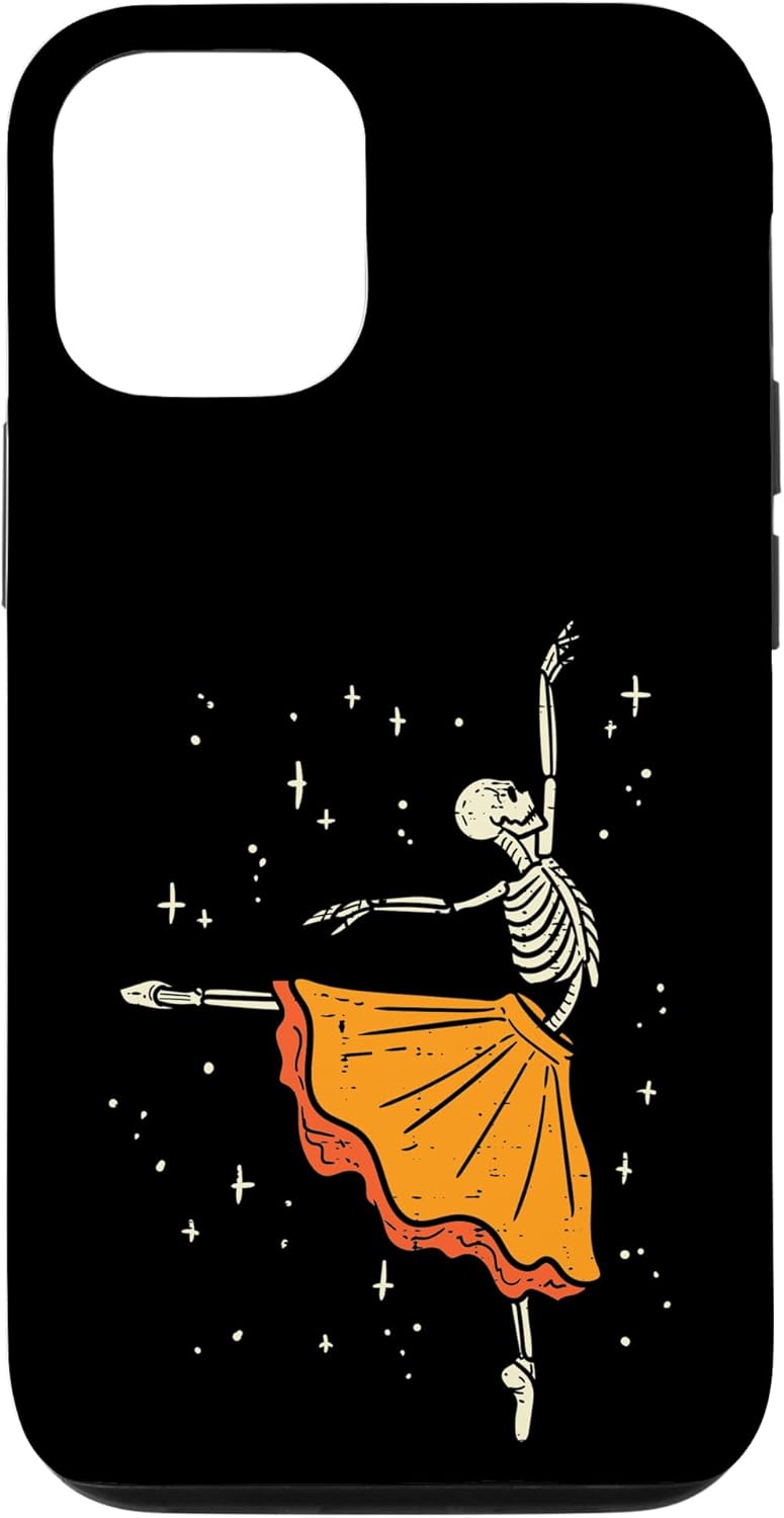 Funda para iPhone 13 Pro Dancing Skeleton Ballerina Ballet Dance Halloween Girl Women Case