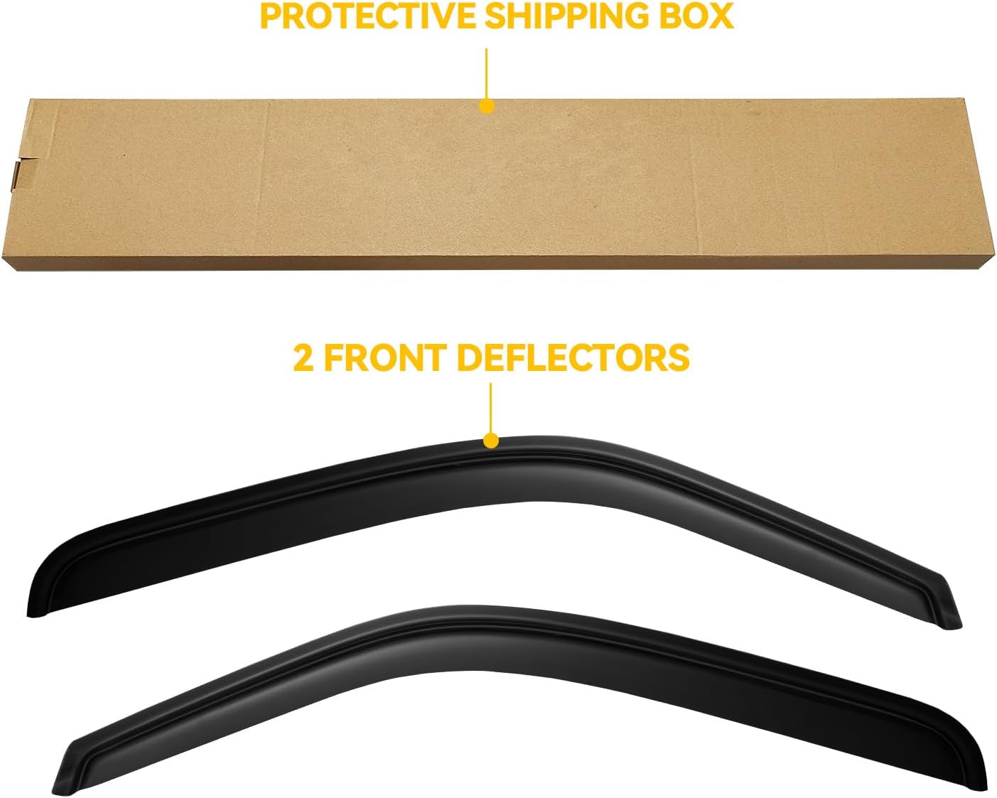 CMVT Auto Viseras de ventana para Chevy Silverado y Sierra 15002500 99-06, protectores de lluvia, deflector de pantalla, deflector de sombra humo