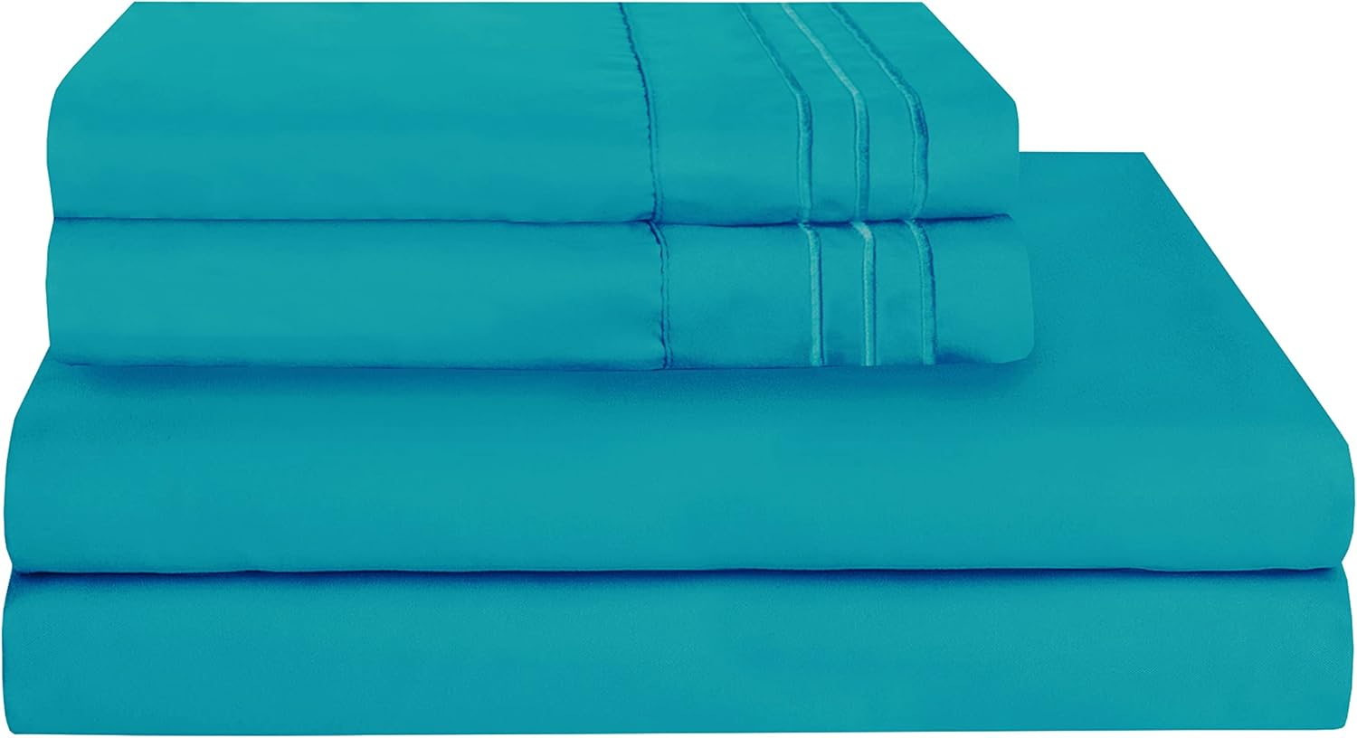 Juego de sábanas tamaño individual XL, sábanas y fundas de almohada de 4 piezas para hotel de lujo de la serie 1800, sábanas ultrasuaves,