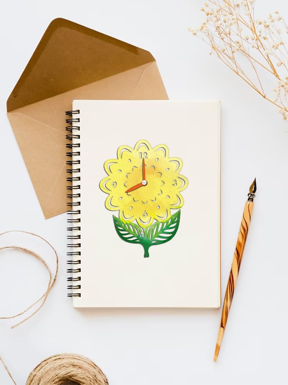 Troqueles de corte de metal con girasoles otoñales para hacer tarjetas, fondo de reloj de flores, troquelados, plantas de Acción de Gracias,