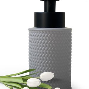 Dispensador de jabón espumoso de 10 onzas para baño, dispensador de jabón de espuma de cocina, botella de bomba de espuma moderna recargable, Dispensador de jabón espumoso de 10 onzas para baño, dispensador de jabón de espuma de cocina, botella de bomba de espuma moderna recargable,