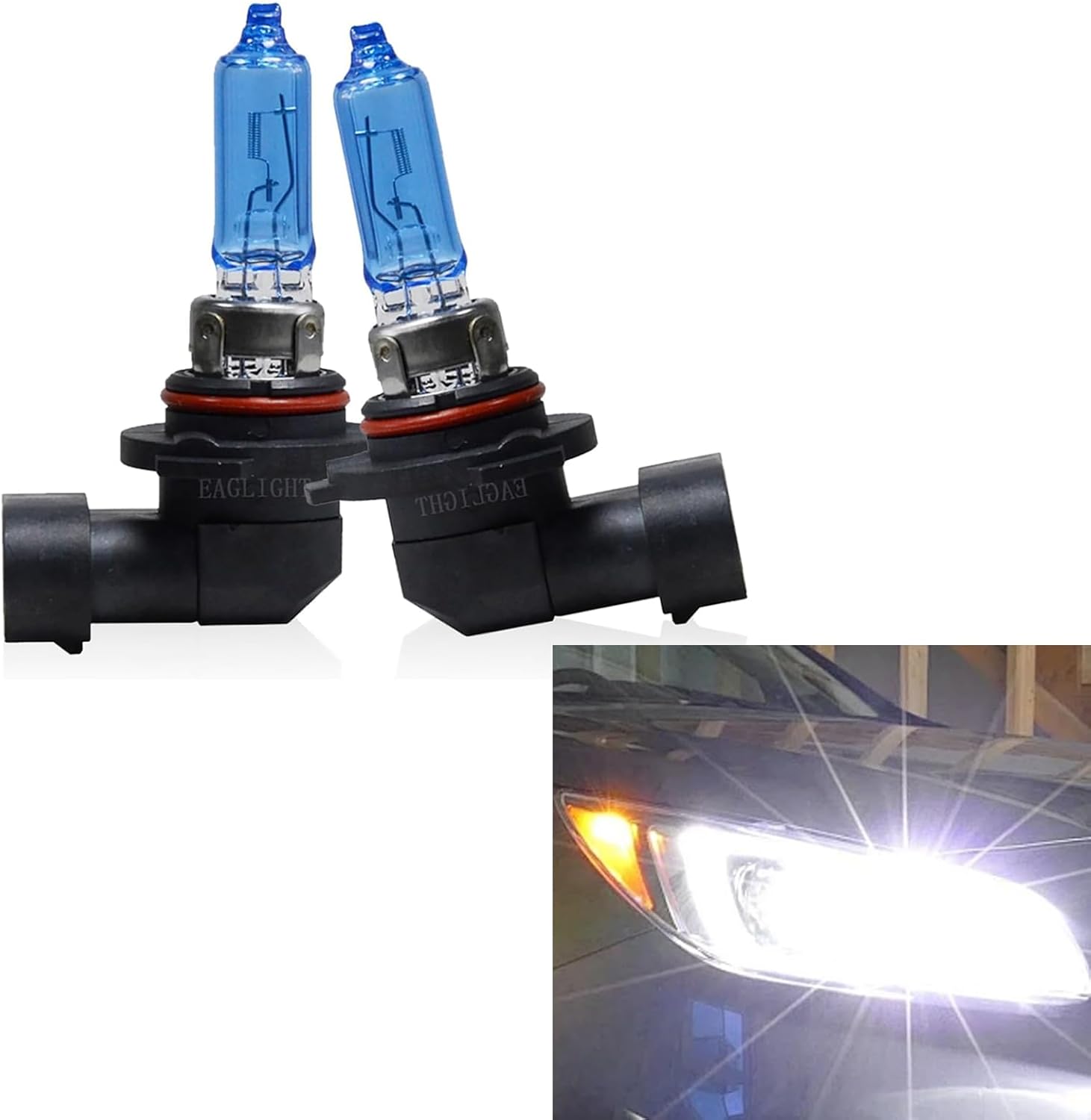 Pack-2 Luces halógenas para automóvil, 12 V 100 W, súper brillantes, de luz alta, luces antiniebla de conducción universal, impermeables, para