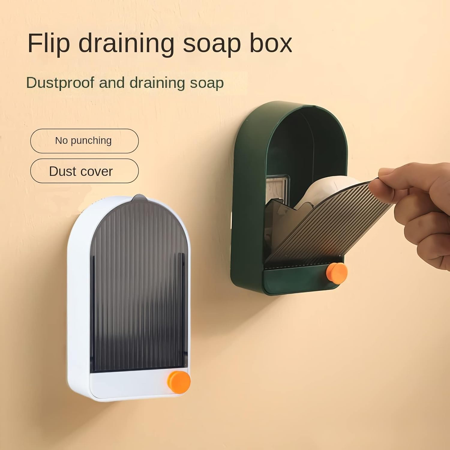 Soporte para jabonera, soporte de barra de jabón para pared de ducha, baño, bañera y fregadero de cocina, mantiene las barras de jabón secas, sin