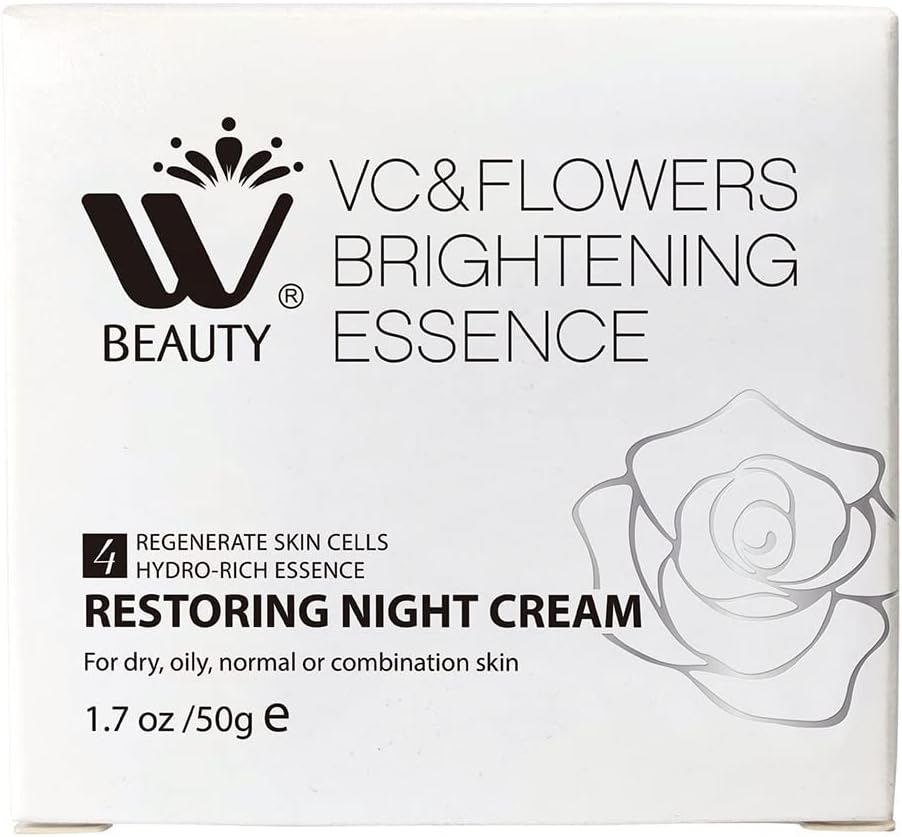 Crema de noche restauradora para la cara  Crema hidratante antienvejecimiento  Crema facial renovadora para la piel con esencia hidrorica  1.7 onzas