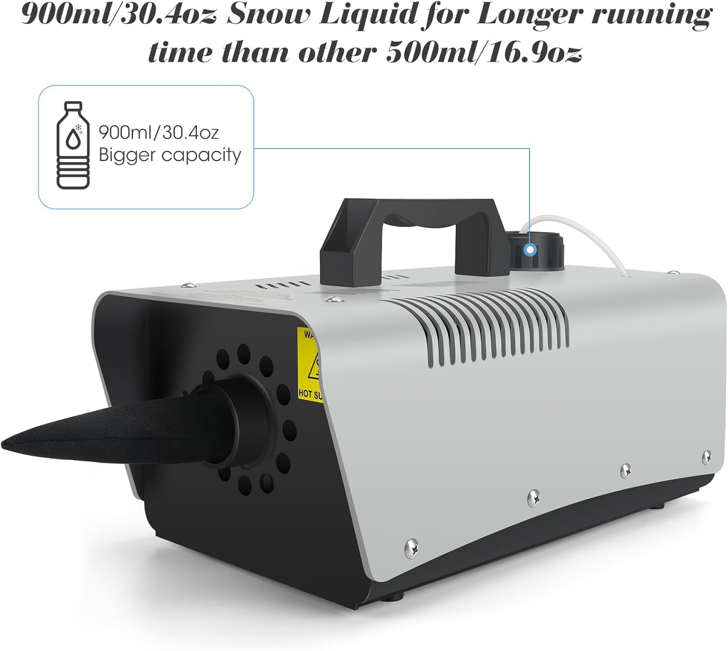 Máquina de nieve artificial de 650 W para exteriores, con certificación ETL, portátil, para niños, fiestas, escenarios, Navidad, cumpleaños, bodas,
