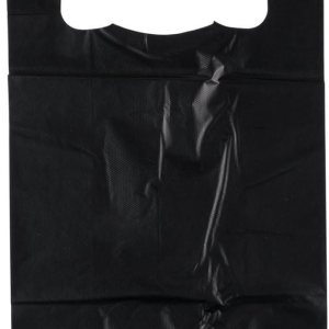 Rainbow 18B, 18-tamaño negro camiseta bolsas de compras de plástico, 1.18 mil bolsas de comestibles de polietileno, caja de 600 piezas Rainbow 18B, 18-tamaño negro camiseta bolsas de compras de plástico, 1.18 mil bolsas de comestibles de polietileno, caja de 600 piezas