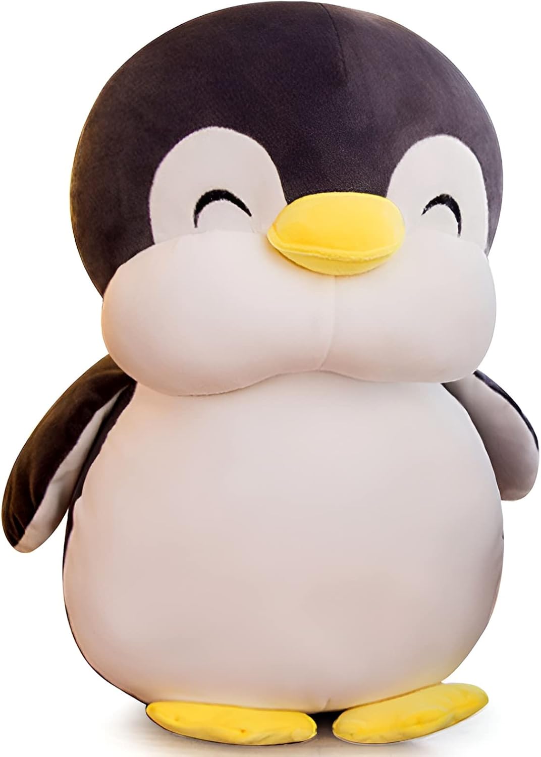 Peluche de pingüino, juguete de peluche suave, regalo para niños, niñas, niños, novia, día de San Valentín, almohada (gris, 19.6 pulgadas)