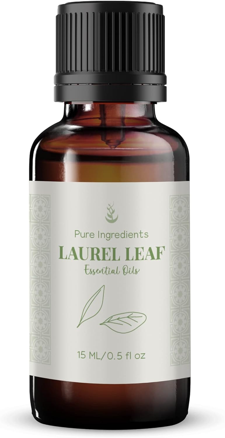 Pure Original Ingredients Aceite esencial de hoja de laurel de laurel (0.5 fl oz) Aroma amaderado, toque de dulzura y clavo