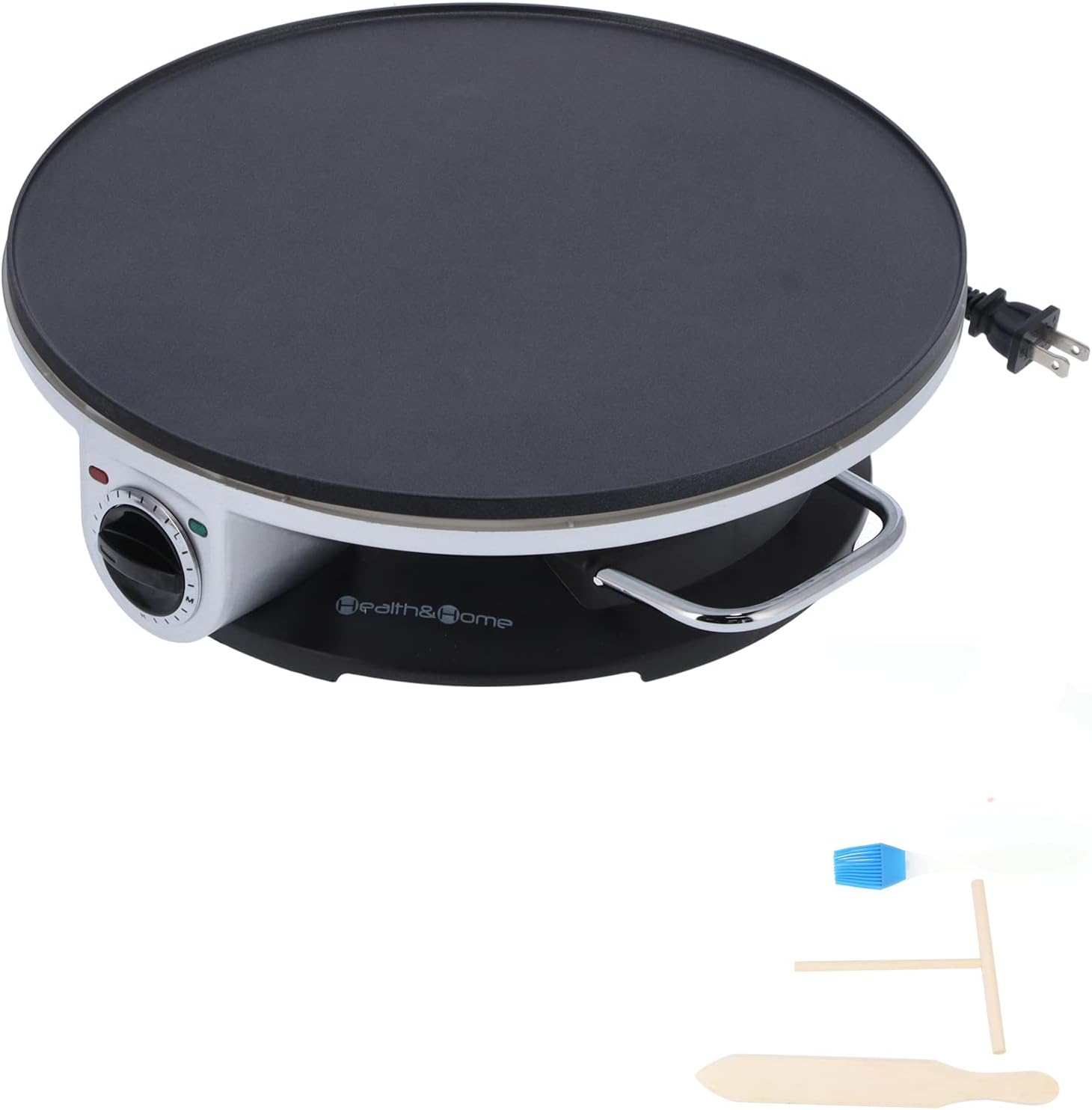 Máquina de panqueques Fabricante de enchufes Utensilios para hornear Fabricante de panqueques para el hogar Material Crepe Maker Grill Aluminio