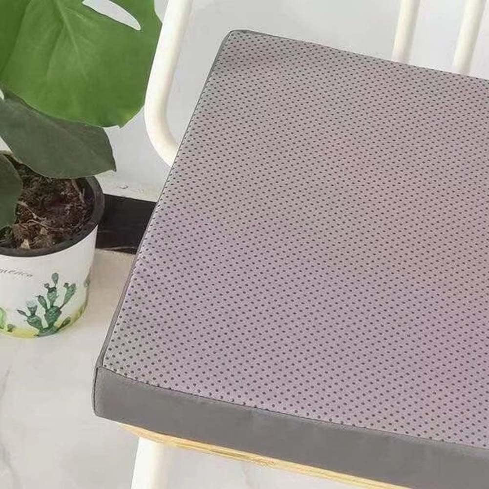 Cojín de banco para jardín al aire libre para todo tipo de clima con lazos, antideslizante, impermeable, cojín suave para asiento de muebles de