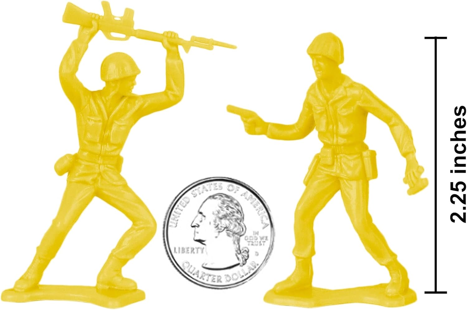 TimMee – Figuras de soldado de juguete de plástico para hombre, 48 piezas, hechas en Estados Unidos