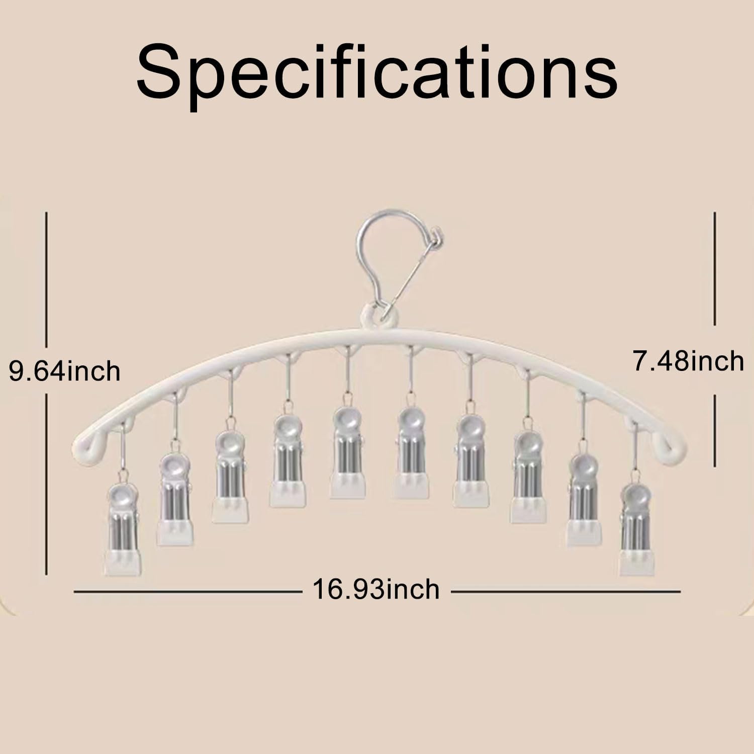 Hat Racks for Closet, Metal Hat Organizer Racks for Baseball Caps 2 Pack Door Hat Racks for Baseball Caps with 10 Large Clips, Baseball Hat Holder