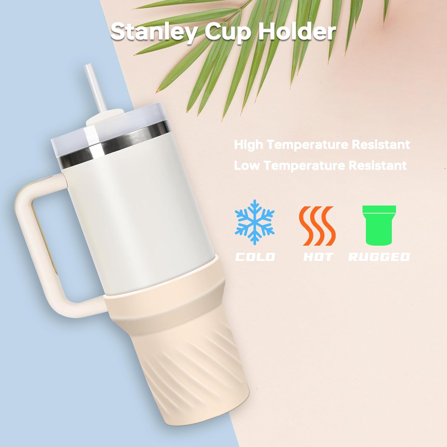 Funda de silicona para Stanley Cup de 40 onzas Quencher Adventure, funda de silicona para botas Stanley H2.0, reduce arañazos, funda protectora para