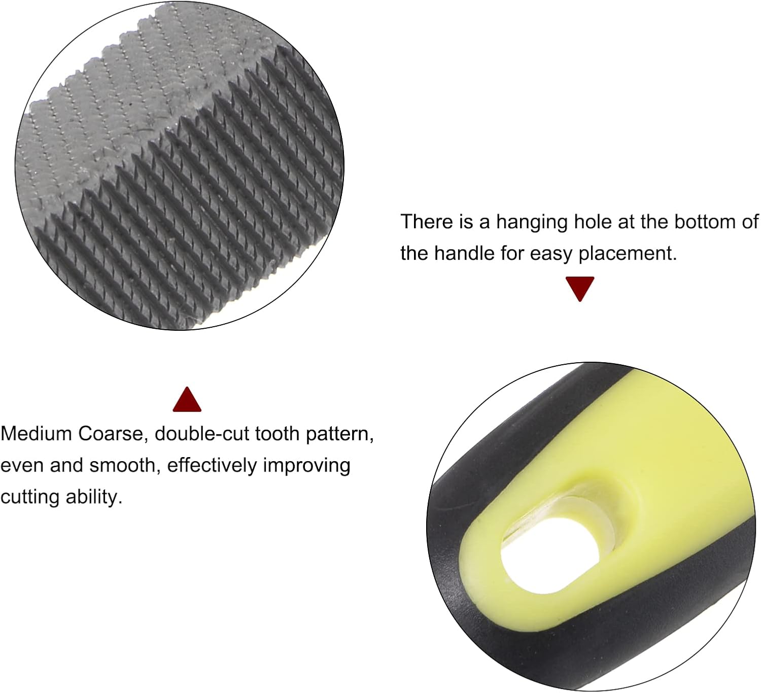 2pcs lima triangular 8″ alto carbono endurecido acero cortado mano raspador con mango de plástico para desbarbar y quitar material